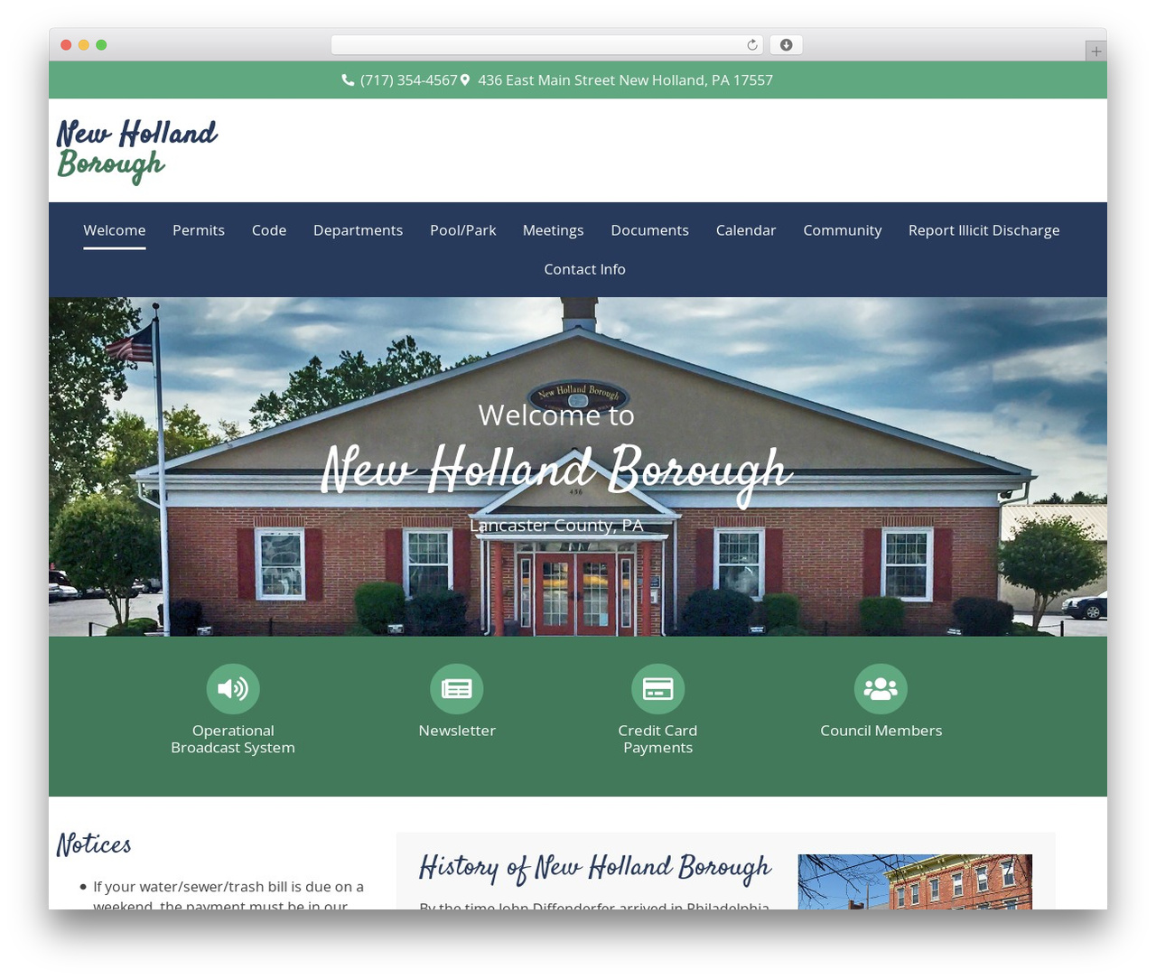 WP theme Hello Elementor - newhollandborough.org