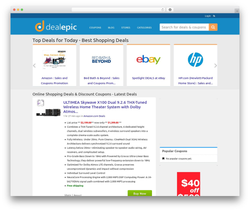 Clipper WordPress ecommerce theme - dealepic.com