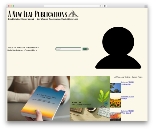 Cusio WordPress theme - anewleafpublications.org