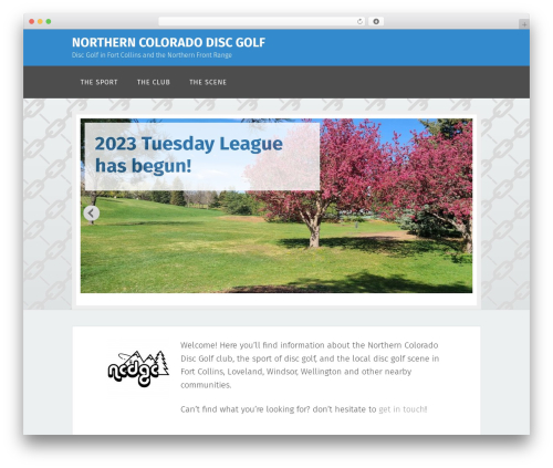Genesis theme WordPress - nocodiscgolf.com