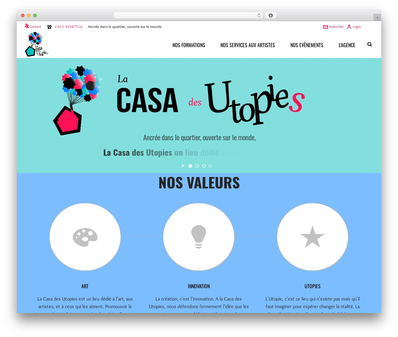 Jupiter WordPress theme - lacasadesutopies.com