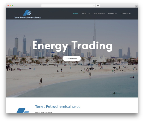 Koral WordPress theme - tenetpetchem.com