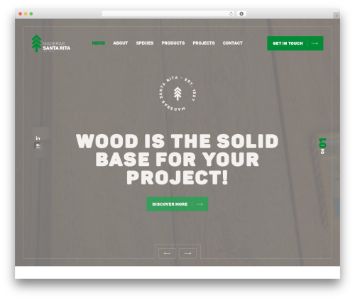 NIX top WordPress theme - maderassantarita.com