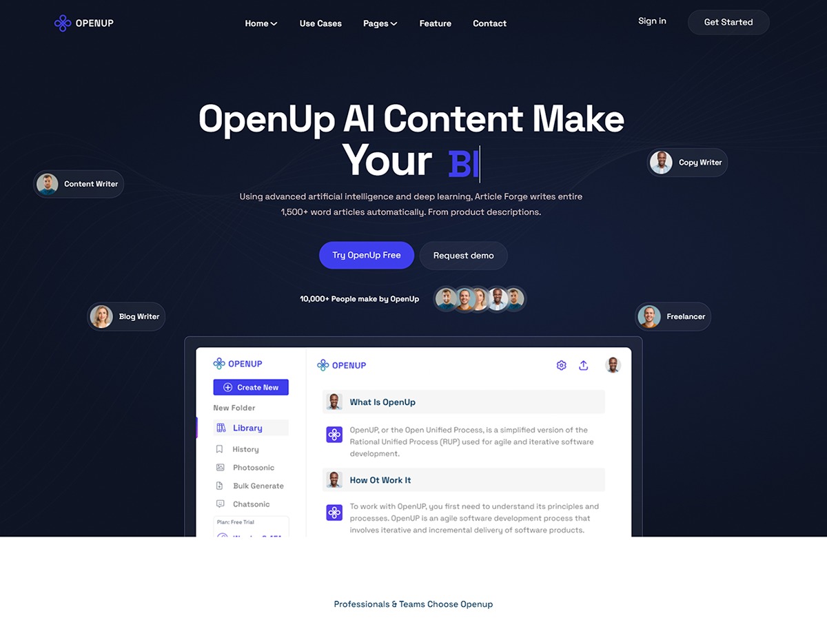 Openup theme WordPress by ReacThemes