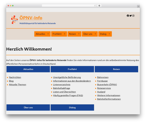 Seh-Netz 2 WordPress theme - oepnv-info.de