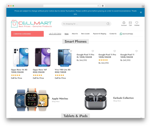 Theme WordPress Elessi Theme - cellmart.pk