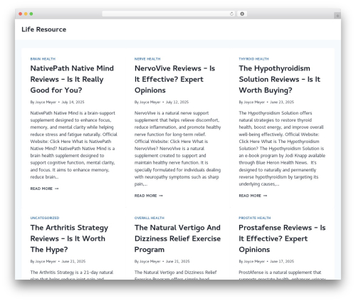 Pg big ed WordPress plugin - liferesource.org