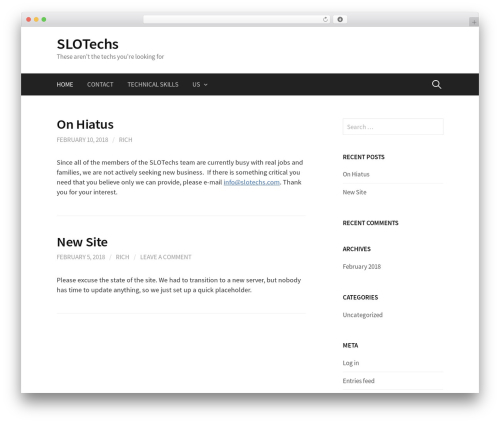WordPress theme First - slotechs.com