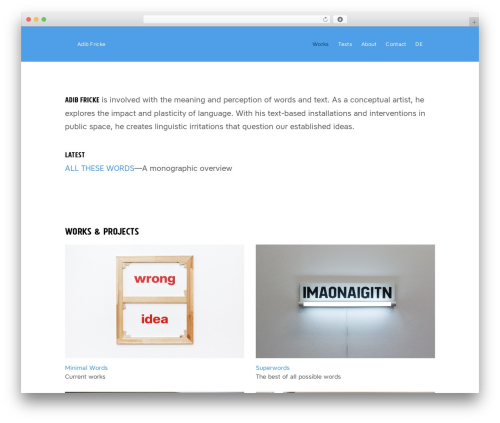 WordPress theme Bateaux - adibfricke.com