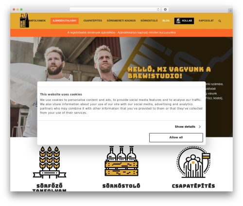 WordPress theme Doppio Creative - brewstudio.hu
