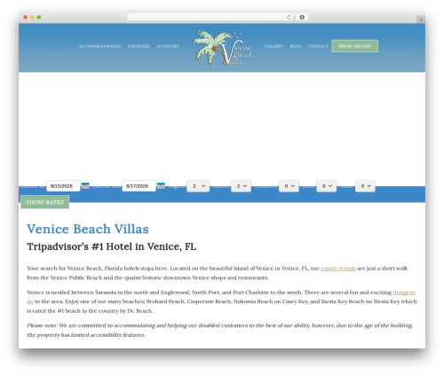 WordPress theme RezTheme - Base Theme - venicebeachvillas.com