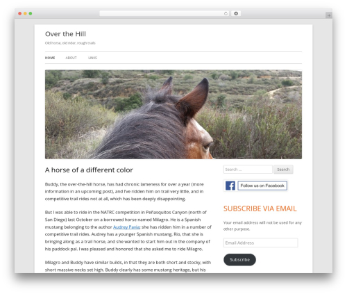 WordPress theme Tiny Framework - overthehill.horse WordPress theme Tiny Framework - overthehill.horse
