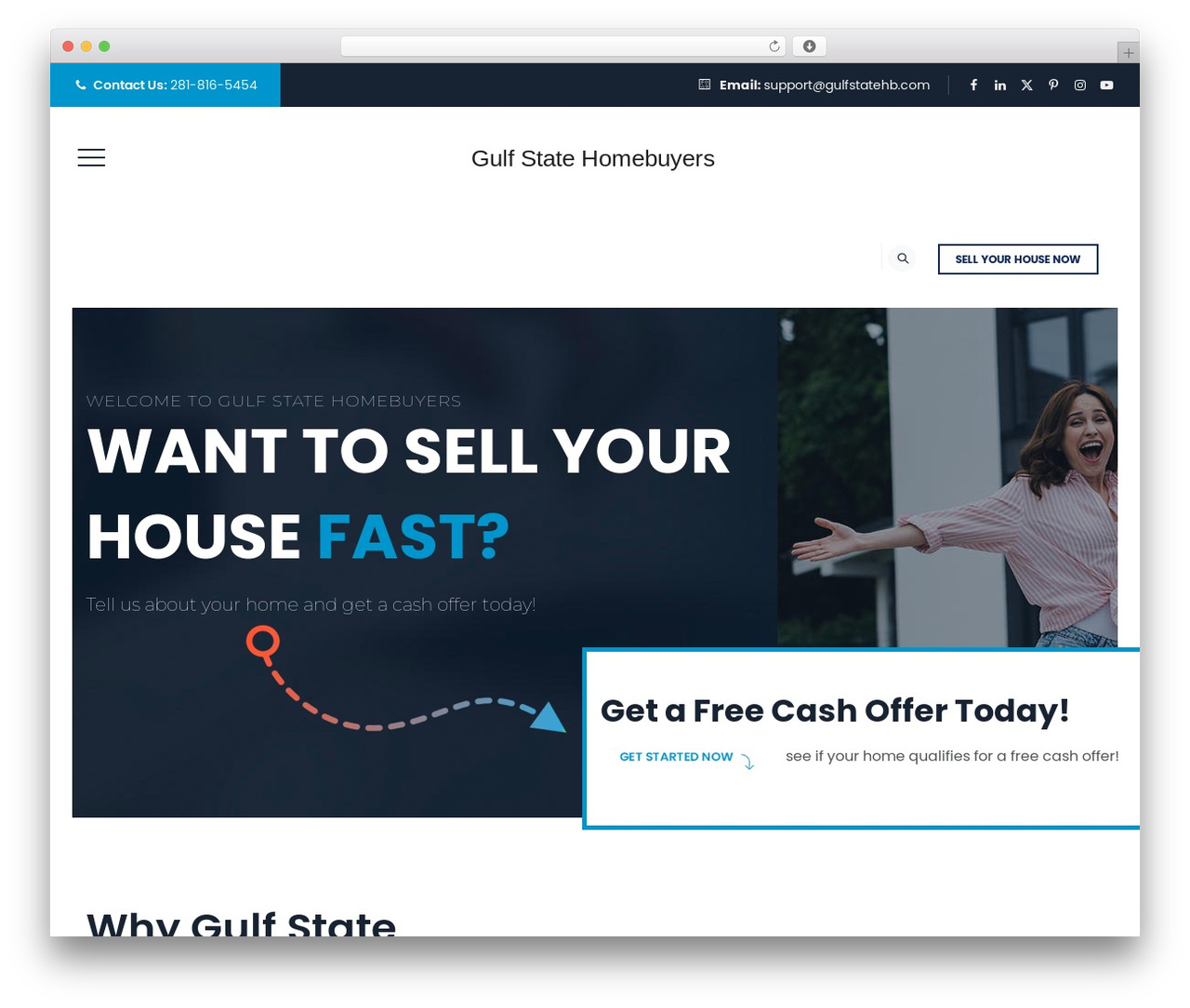 Boldman WordPress theme - gulfstatehomebuyers.com