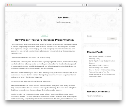 Breviter theme WordPress - javimont.com