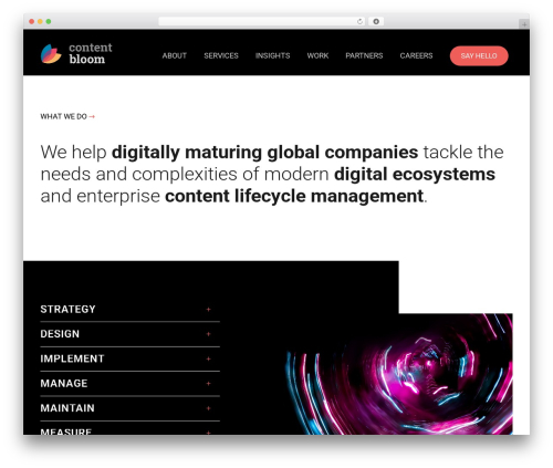 Corzo WordPress theme - contentbloom.com