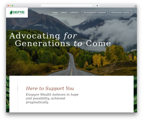 Enspyre WordPress theme - enspyrewealth.com
