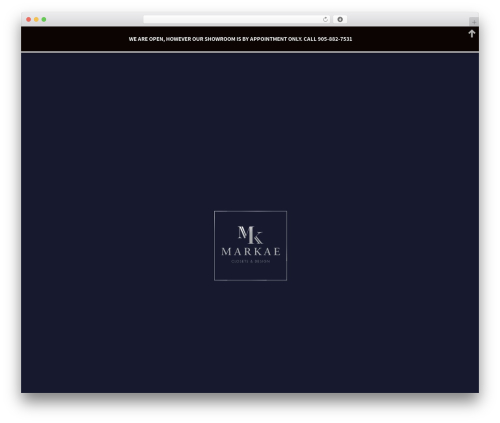 Markae WordPress theme - markaeclosets.com