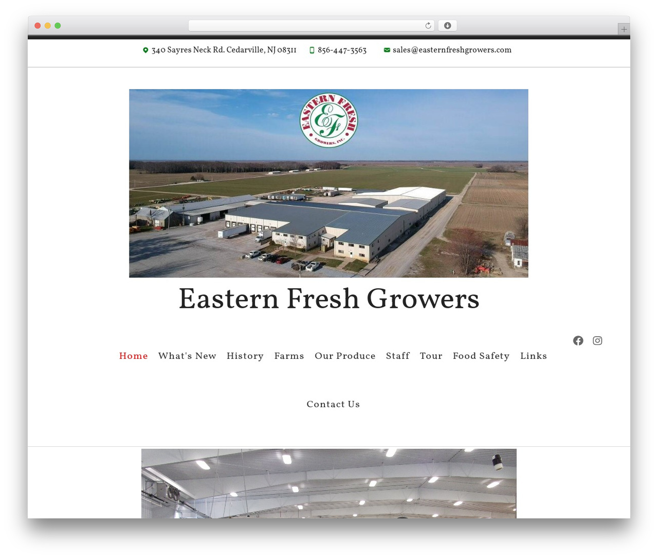 Radcliffe 2 WordPress theme - easternfreshgrowers.com