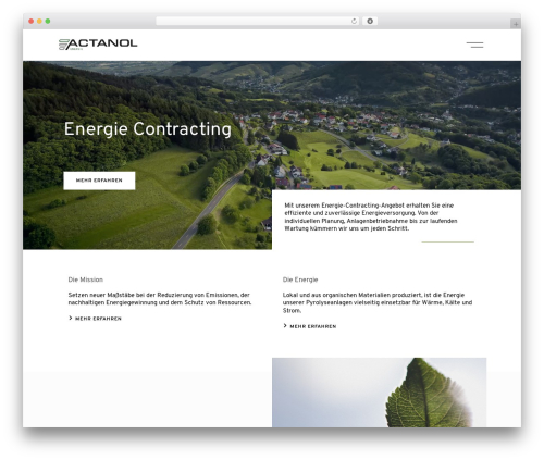 Theme WordPress Konstruktion - actanol-energie.de