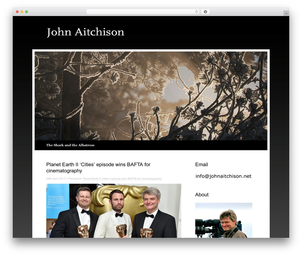 Touch theme WordPress - johnaitchison.net