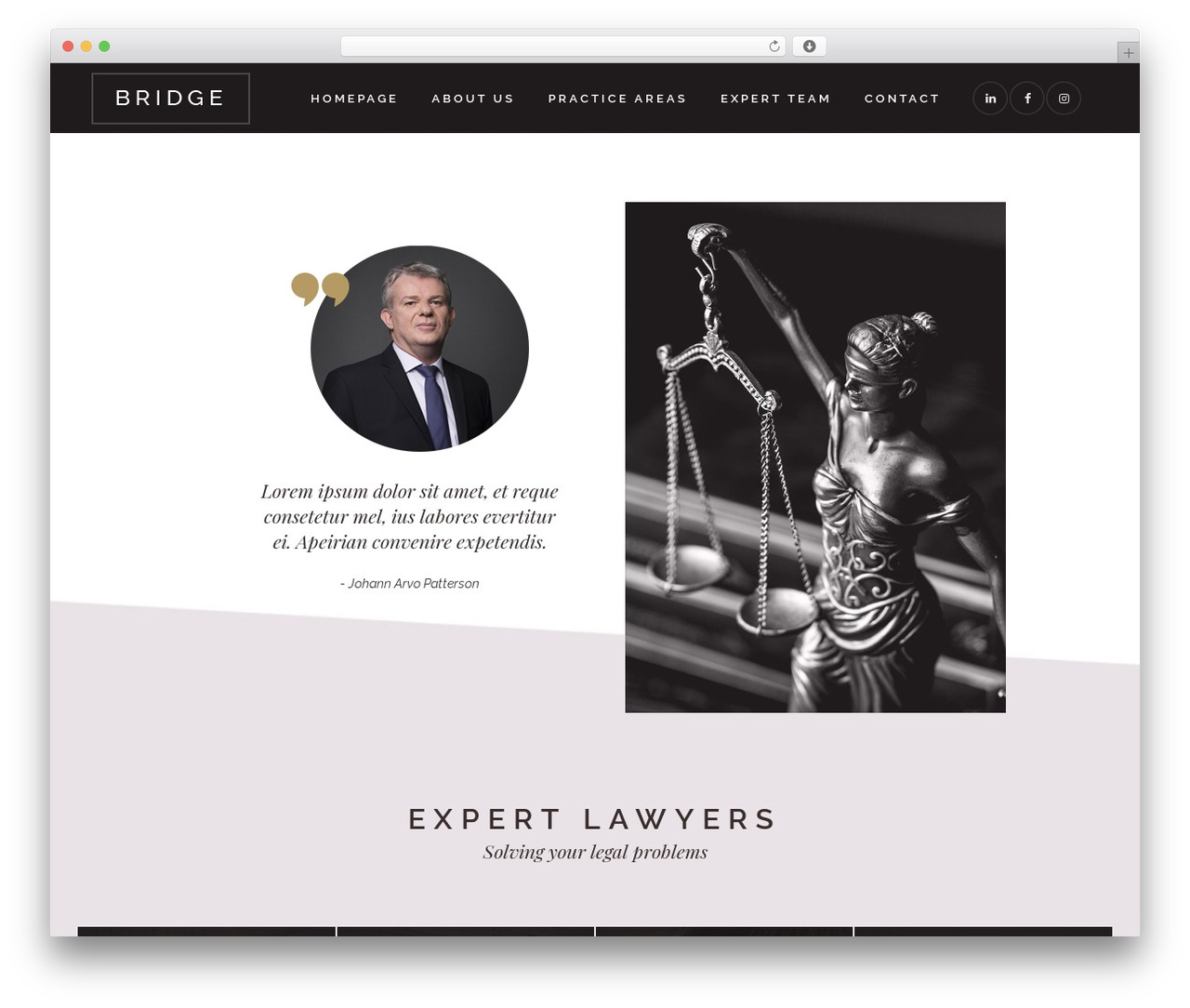 WordPress theme Bridge - ggsabogados.com