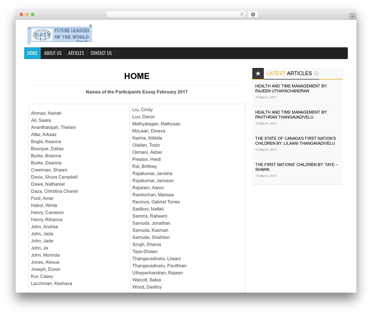 WordPress theme Warwick - flotw.org