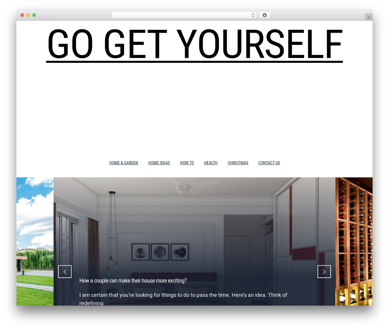 Knight WordPress theme design - gogetyourself.com