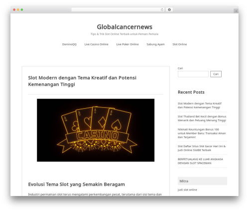 Noto Simple best WordPress magazine theme - globalcancernews.com