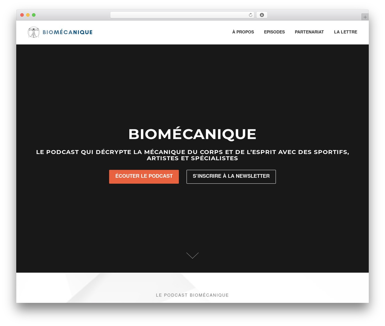 Screenr WordPress theme - biomecaniquepodcast.com
