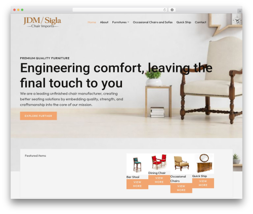 Solace theme WordPress - unfinishedchairs.com