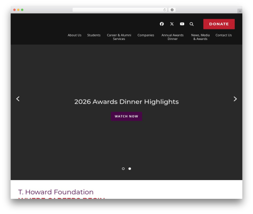 THF WordPress theme design - t-howard.org