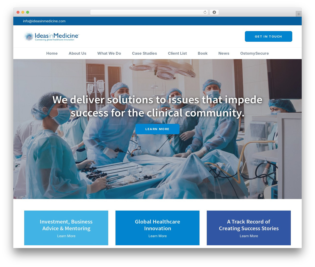 WordPress theme Generic WP - ideasinmedicine.com