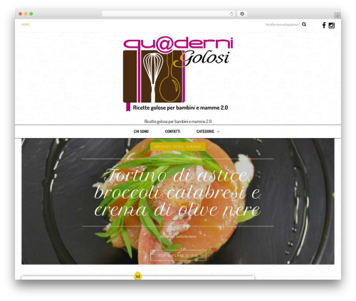 WordPress theme Piemont - quadernigolosi.it
