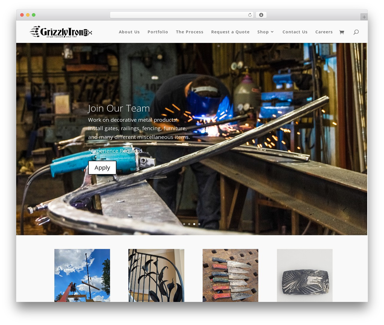 WordPress theme Divi - grizzlyiron.com WordPress theme Divi - grizzlyiron.com