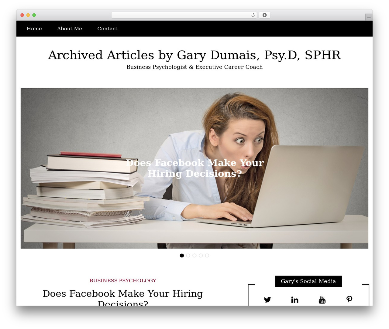 Writee free WordPress theme - garydumais.net Writee free WordPress theme - garydumais.net