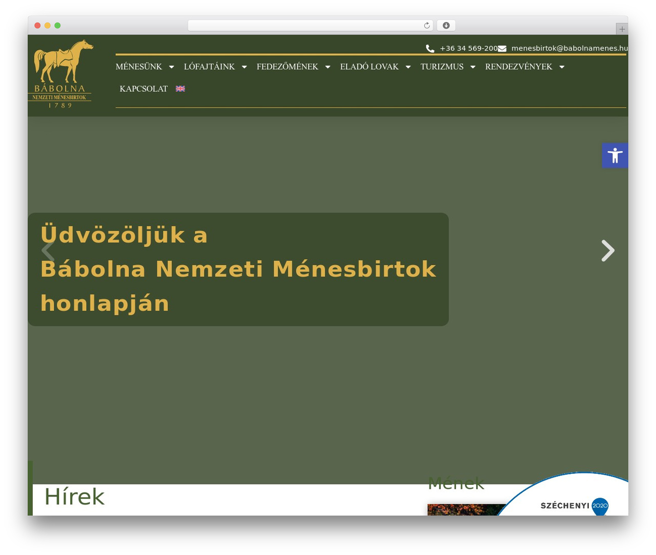 Hello Elementor Child WordPress theme - babolnamenes.hu