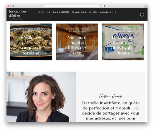 Marcell WordPress theme - lescapricesdesther.com