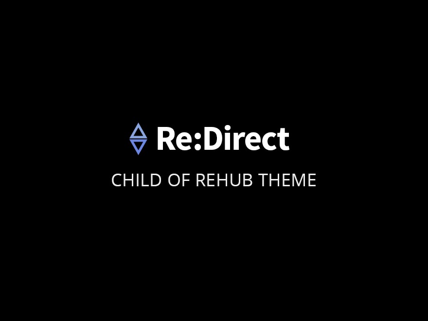 Rehub child theme - Redirect WordPress ecommerce template