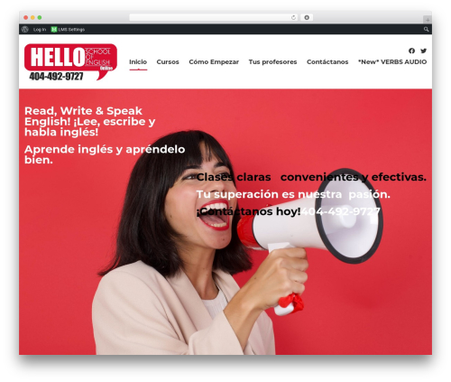 WP theme MasterStudy - helloschoolofenglish.com