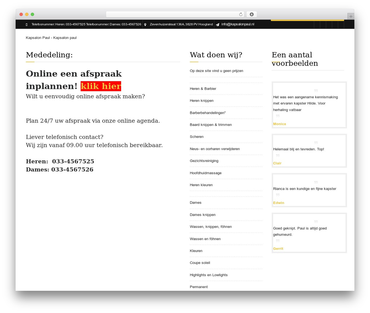 Barber - Wordpress Theme WP theme - kapsalonpaul.nl Barber - Wordpress Theme WP theme - kapsalonpaul.nl