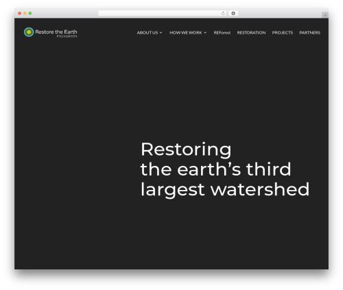 Divi WordPress theme - restoretheearth.org