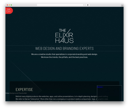 Elixir company WordPress theme - theelixirhaus.com