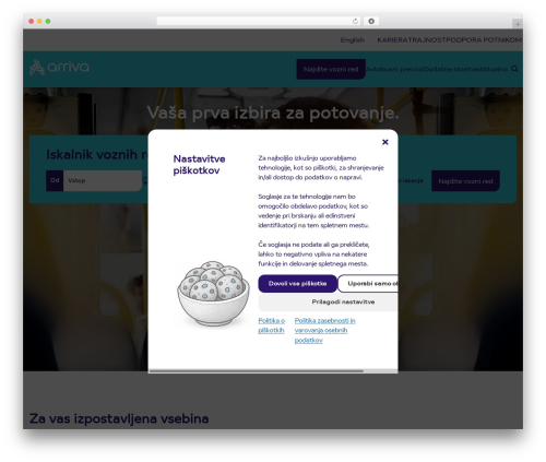 EmigmaPress WordPress theme - arriva.si