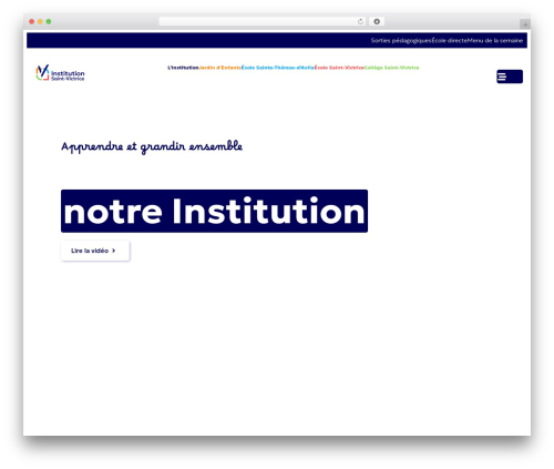 Hello Elementor WordPress theme - saintvictrice.fr
