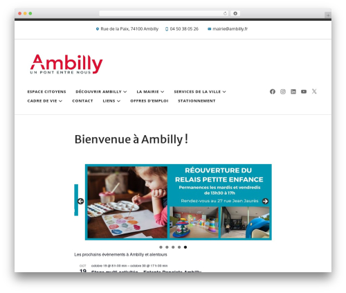 Radcliffe 2 WordPress theme - ambilly.fr