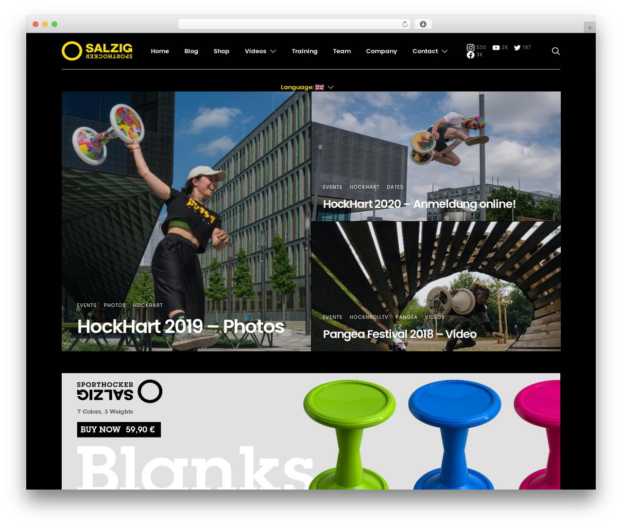 Theme WordPress Authentic - sporthocker.com