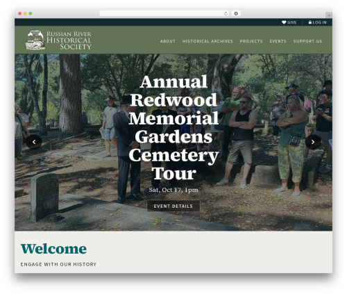 Webhelper.com Theme for Russian River Historical Society WordPress theme - russianriverhistory.org