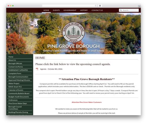 Functional gov wp WordPress plugin - pinegroveborough.org
