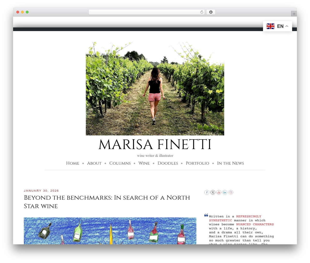 Best WordPress theme Equable Lite - marisafinetti.com