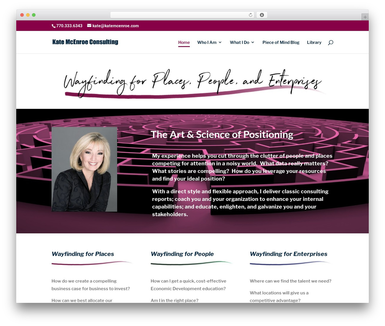 Divi theme WordPress - katemcenroe.com